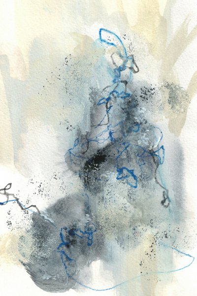 Abstract Blue Flow door Lori Ann Folz