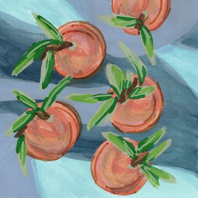 Stilleven met verse sinaasappels door Lori Ann Folz