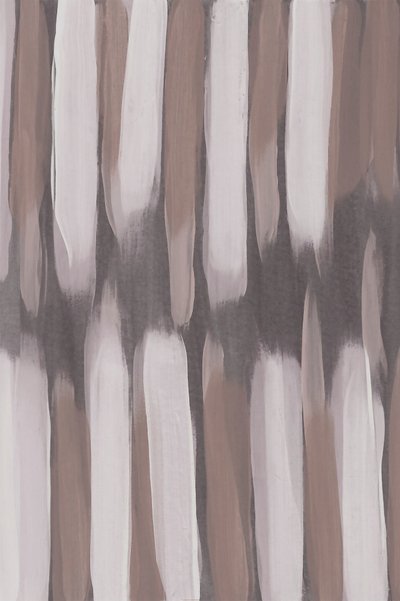 Neutrale penseelstreken – Abstract door Lori Ann Folz