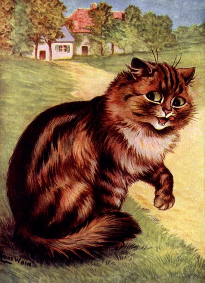 Kat door Louis (after) Wain