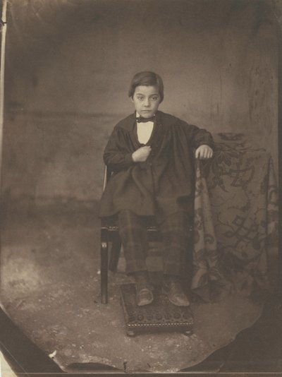 Portret van een jonge jongen, ca. 1848 door Louis Adolphe Humbert de Molard