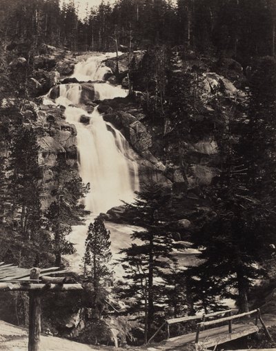 Grote Bovenwaterval, Hoge Alpen, ca. 1862 door Louis Alphonse Davanne