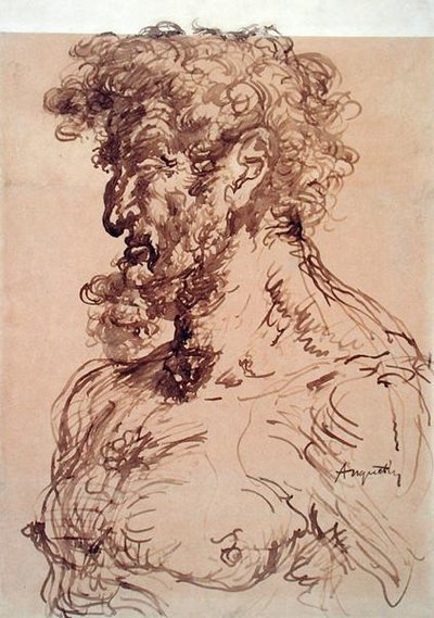 Buste van een man (Zelfportret), c.1905 door Louis Anquetin