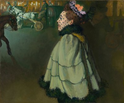 Vrouw op de Champs-Élysées 