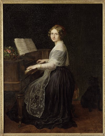Portret van de sopraan Jenny Lind (1820-1887) door Louis Asher