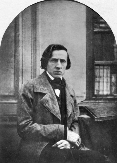 Poolse componist en pianist Frederic Chopin door Louis Auguste Bisson