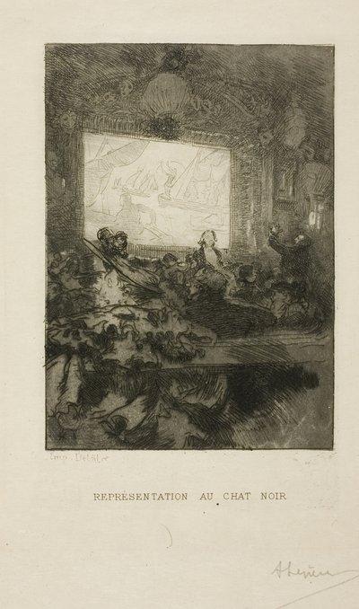 In de Chat Noir door Louis Auguste Lepère