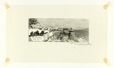 Bercy Wharf, plaat twee van Le Long de la Seine et des Boulevards door Louis Auguste Lepère