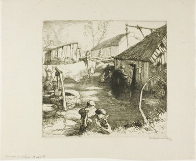 Visserswijk door Louis Auguste Lepère