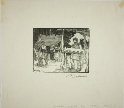 Lattenmakers door Louis Auguste Lepère