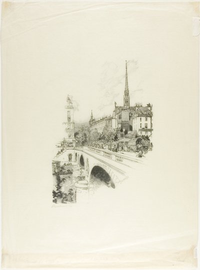 Sint-Michielsbrug door Louis Auguste Lepère