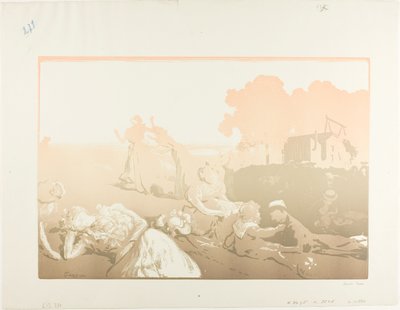 Modern bucolisch door Louis Auguste Lepère