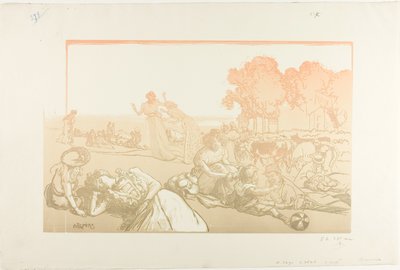 Modern bucolisch door Louis Auguste Lepère