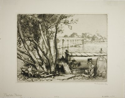 Poissy door Louis Auguste Lepère
