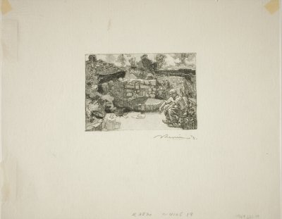 Mijnwerkershut door Louis Auguste Lepère