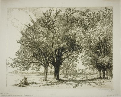 Weg naar de steengroeve door Louis Auguste Lepère