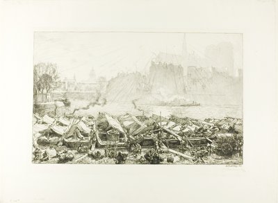 De grote appelmarkt door Louis Auguste Lepère