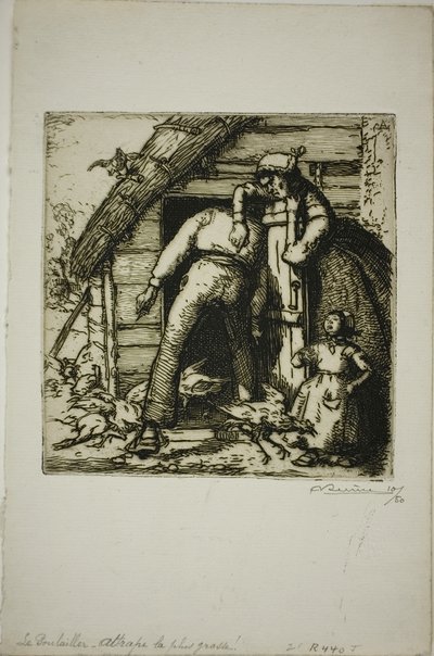 De poelier door Louis Auguste Lepère