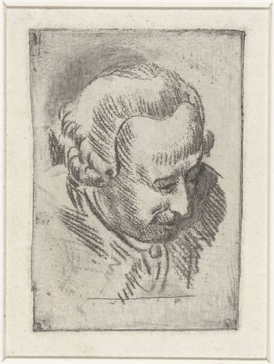 Hoofdstudie van Jean Baptiste Coclers door Louis Bernard Coclers