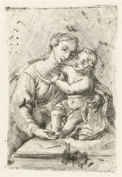 Madonna met kind door Louis Bernard Coclers