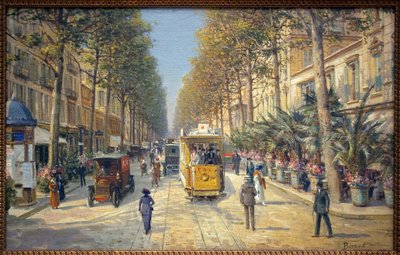 Avenue de la Gare in Nice (huidige avenue Jean Medecin) door Louis Beroud