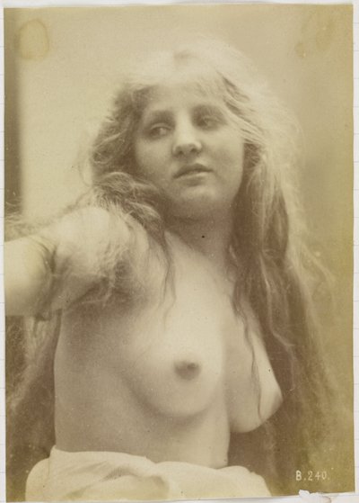 Studie van een vrouwelijk naaktmodel, buste van vooraf gezien door Louis Bonnard