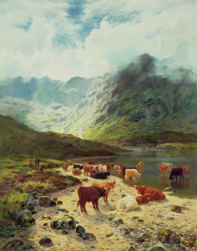 Ross-shire Loch, 1888 door Louis Bosworth Hurt