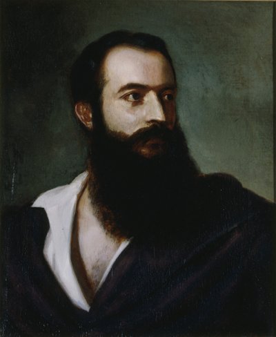 Portret van Felice Orsini 1819-1858, ca. 1858 door Louis Buchheister