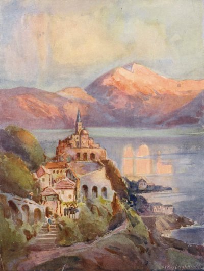 De Kerk van Madonna Del Sasso, Locarno door Louis Burleigh Bruhl
