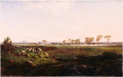 Mount Fyans wolschuur De wolschuur bij Camperdown, 1869 door Louis Buvelot