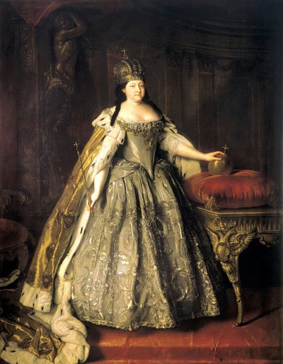 Portret van keizerin Anna Ioannovna door Louis Caravaque