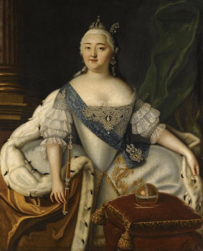 Portret van Keizerin Elisabeth 1709-1762 door Louis Caravaque