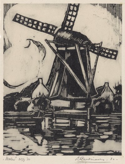 Molen door Louis Cardinaals (signed by artist)