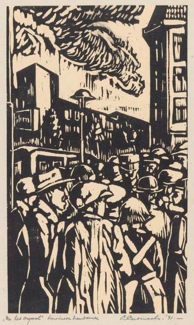 Na het ongeval door Louis Cardinaals (signed by artist)