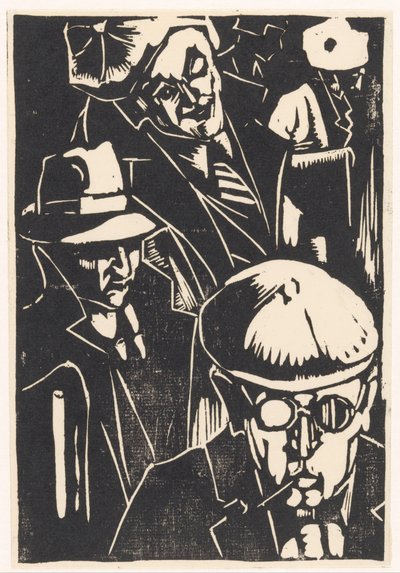 Voorbijgangers door Louis Cardinaals (signed by artist)