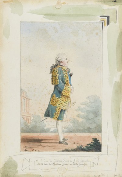 Louis Philippe II, hertog van Chartres 1747-1793, 1760 door Louis Carrogis dit Carmontelle