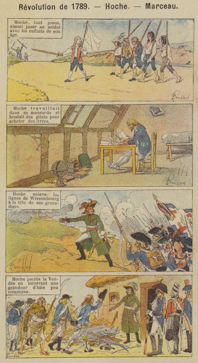 Revolutie van 1789, Hoche, Marceau door Louis Charles (after) Bombled