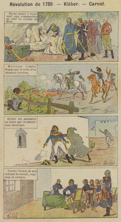 Revolutie van 1789, Kleber, Carnot door Louis Charles (after) Bombled