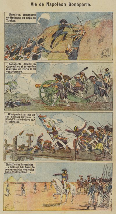 Leven van Napoleon Bonaparte door Louis Charles (after) Bombled