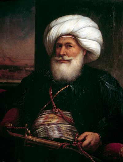 Portret van Muhammad Ali Pasha door Louis Charles Auguste Couder