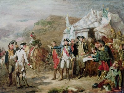 Schets voor de Slag bij Yorktown, 1 tot 17 oktober 1781, c.1836 door Louis Charles Auguste Couder
