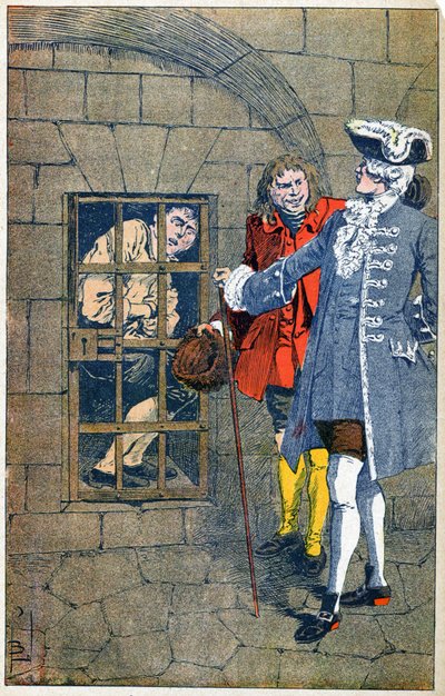 Een gevangenis onder de Regence door Louis Charles Bombled