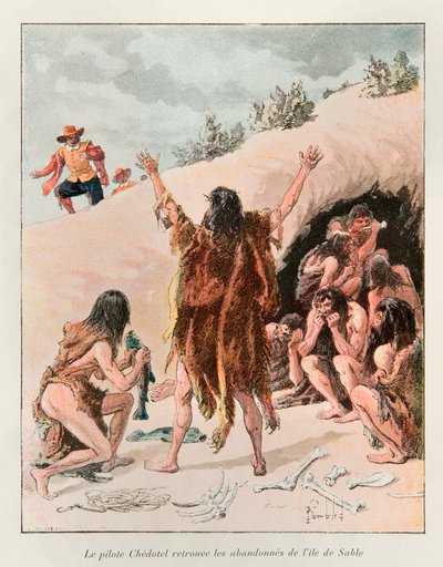 Bombled Louis (1862 - 1927); Chedotel piloot vond het verlaten Sable Island in 1603 (overlevenden van de expeditie van 1598 van de Markies de la Roche, op een eiland nabij Newfoundland); Eugene Guenin