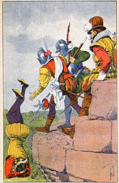 Wreedheid van de protestantse Armels van de Baron des Adrets door Louis Charles Bombled