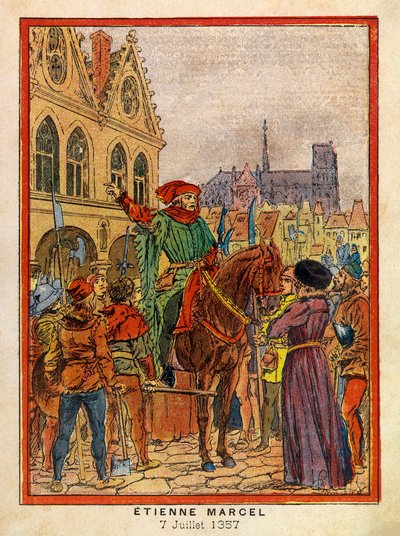 De Grote Dagen van het Stadhuis van Parijs door A. Mercier, geïllustreerd door Louis Bombled: Op 7 juli door Louis Charles Bombled