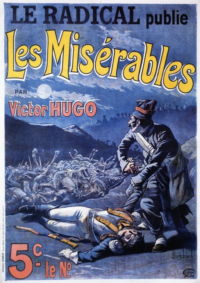 Poster voor de publicatie van Victor Hugo