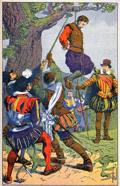 Onderdrukking van de Hugenoten onder leiding van Blaise de Montluc door Louis Charles Bombled