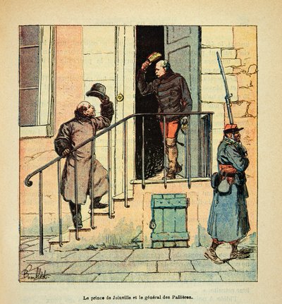 Het leger van de Loire door Eugene Sergent, geïllustreerd door Louis Bombled: Ontmoeting tussen de prins van Joinville (Francois d