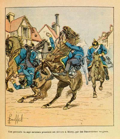 In december 1870 werd een patrouille van zeven Pruisische ruiters vernietigd in Morey door Vosgische sluipschutters door Louis Charles Bombled