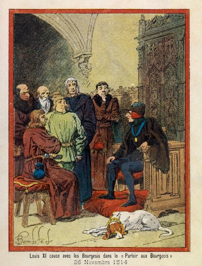 De Grote Dagen van het Stadhuis van Parijs door A. Mercier, geïllustreerd door Louis Bombled (1862-1927): Op 26 november door Louis Charles Bombled
